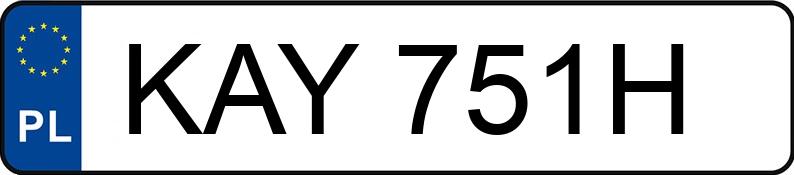 Numer rejestracyjny KAY 751H posiada FSO POLONEZ - KAY751H