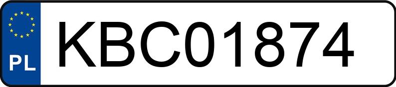 Numer rejestracyjny KBC 01874 posiada RENAULT LAGUNA - KBC01874