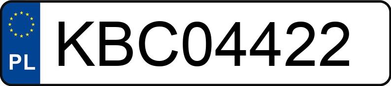 Numer rejestracyjny KBC 04422 posiada TOYOTA COROLLA - KBC04422 Numer rejestracyjny KBC 04422 posiada TOYOTA COROLLA - KBC04422
