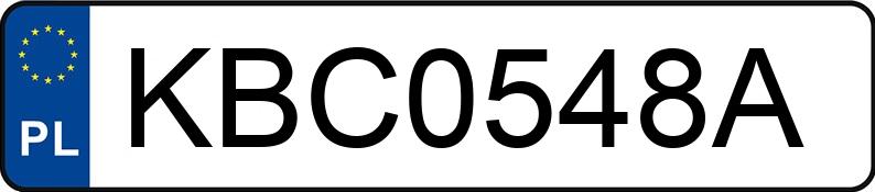 Numer rejestracyjny KBC 0548A posiada AUDI A3 - KBC0548A