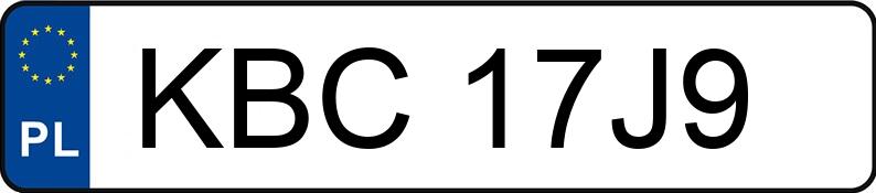 Numer rejestracyjny KBC 17J9 posiada BMW 330i MR`16 E6 F30 Luxury Line Steptronic - KBC17J9