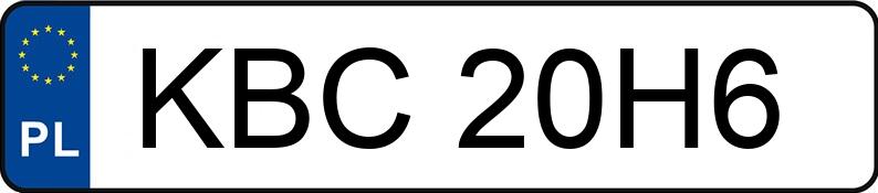 Numer rejestracyjny KBC 20H6 posiada MERCEDES-BENZ GLA 200 MR`17 E6 X156 GLA 200 MR`17 E6 X156 - KBC20H6