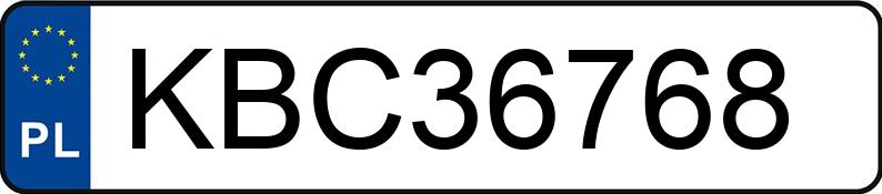 Numer rejestracyjny KBC 36768 posiada MERCEDES-BENZ 513 Sprinter CDI E5 5.0t 513 Sprinter CDI E5 5.0t - KBC36768