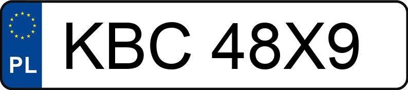 Numer rejestracyjny KBC 48X9 posiada AUDI A5 - KBC48X9 Numer rejestracyjny KBC 48X9 posiada AUDI A5 - KBC48X9