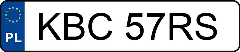 Numer rejestracyjny KBC 57RS posiada VOLKSWAGEN GOLF 2.0 - KBC57RS