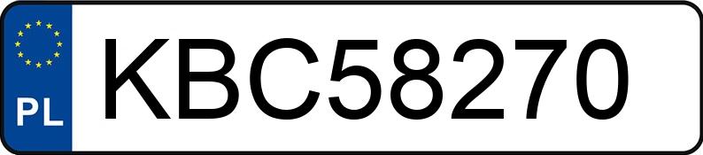 Numer rejestracyjny KBC 58270 posiada JEEP COMPASS - KBC58270