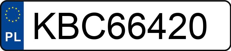 Numer rejestracyjny KBC 66420 posiada SKODA OCTAVIA 1.6 TDI - KBC66420