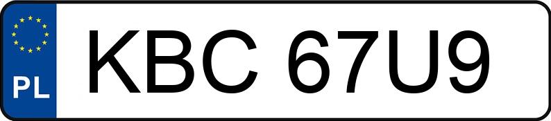 Numer rejestracyjny KBC 67U9 posiada AUDI A5 - KBC67U9