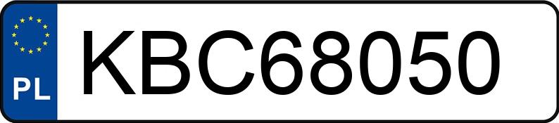Numer rejestracyjny KBC 68050 posiada BMW 530 Diesel MR`03 E3 E60 530 Diesel MR`03 E3 E60 - KBC68050