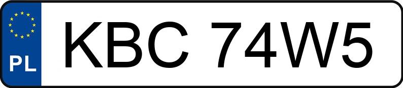 Numer rejestracyjny KBC 74W5 posiada MAZDA 3 - KBC74W5 Numer rejestracyjny KBC 74W5 posiada MAZDA 3 - KBC74W5