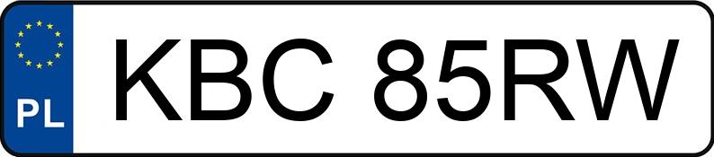 Numer rejestracyjny KBC 85RW posiada BMW 318 I - KBC85RW