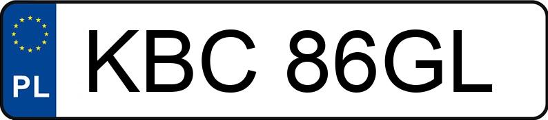 Numer rejestracyjny KBC 86GL posiada VOLKSWAGEN Passat 2.0i Kat. MR`94 GL - KBC86GL