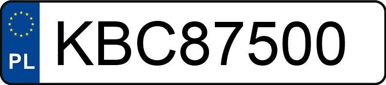 Numer rejestracyjny KBC 87500 posiada FORD Focus 2.5 MR`08 E4 RS - KBC87500 Numer rejestracyjny KBC 87500 posiada FORD Focus 2.5 MR`08 E4 RS - KBC87500