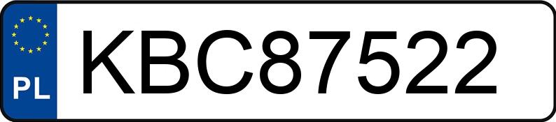 Numer rejestracyjny KBC 87522 posiada RENAULT MEGANE SCENIC - KBC87522