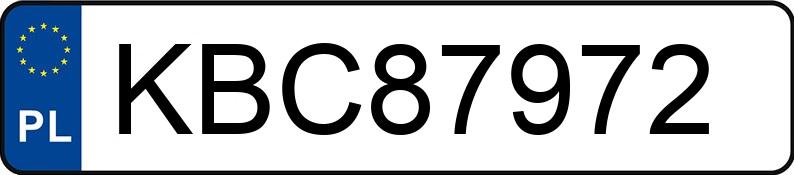 Numer rejestracyjny KBC 87972 posiada VOLKSWAGEN PASSAT - KBC87972