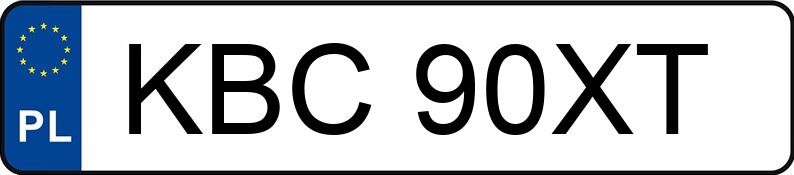 Numer rejestracyjny KBC 90XT posiada VOLKSWAGEN Transporter T4 TD MR`96 2.6t Transporter T4 TD MR`96 2.6t - KBC90XT