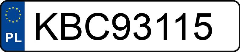 Numer rejestracyjny KBC 93115 posiada AUDI A1 1.4 TFSI MR`10 E5 8X Ambition - KBC93115