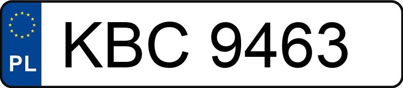 Numer rejestracyjny KBC 9463 posiada VOLKSWAGEN TRANSPORTER - KBC9463