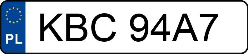 Numer rejestracyjny KBC 94A7 posiada SEAT IBIZA - KBC94A7