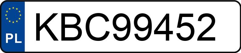 Numer rejestracyjny KBC 99452 posiada BMW 118I - KBC99452