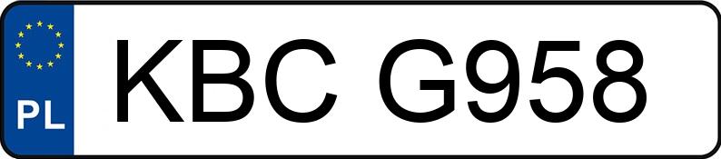 Numer rejestracyjny KBC G958 posiada FIAT CINQUECENTO - KBCG958 Numer rejestracyjny KBC G958 posiada FIAT CINQUECENTO - KBCG958