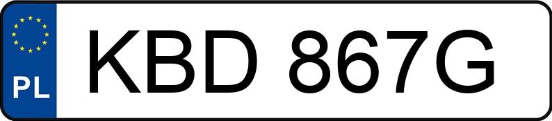 Numer rejestracyjny KBD 867G posiada OPEL ASTRA - KBD867G