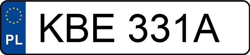 Numer rejestracyjny KBE 331A posiada FSO POLONEZ CARO PLUS - KBE331A Numer rejestracyjny KBE 331A posiada FSO POLONEZ CARO PLUS - KBE331A