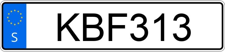 Numer rejestracyjny KBF313 posiada Honda Civic 1200 SBC