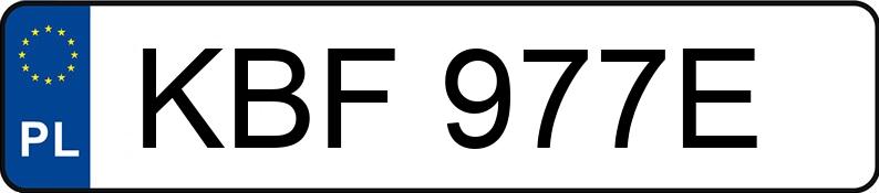 Numer rejestracyjny KBF 977E posiada TOYOTA YARIS 1,0 - KBF977E