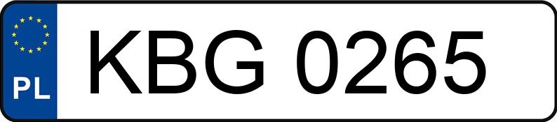 Numer rejestracyjny KBG 0265 posiada Fiat 126p - KBG0265 Numer rejestracyjny KBG 0265 posiada Fiat 126p - KBG0265