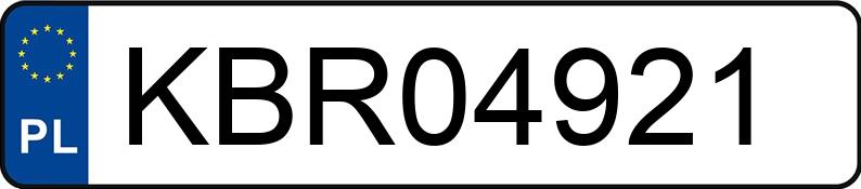 Numer rejestracyjny KBR 04921 posiada AUDI A3 - KBR04921
