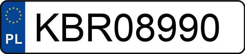 Numer rejestracyjny KBR 08990 posiada BMW 318 Diesel MR`04 E4 E90 318 Diesel MR`04 E4 E90 - KBR08990