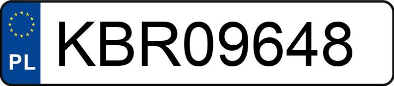 Numer rejestracyjny KBR 09648 posiada VOLKSWAGEN CADDY - KBR09648