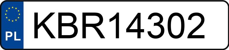 Numer rejestracyjny KBR 14302 posiada VOLKSWAGEN POLO - KBR14302
