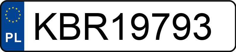 Numer rejestracyjny KBR19793 posiada BMW 118 Diesel MR`11 E5 F20/F21 118 Diesel MR`11 E5 F20/F21