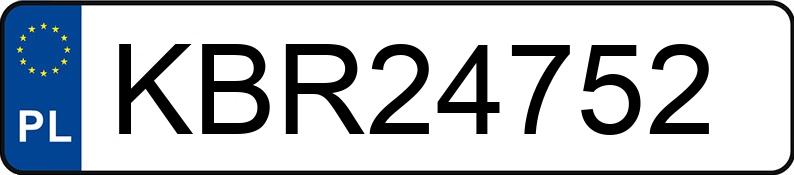 Numer rejestracyjny KBR 24752 posiada KIA SPORTAGE - KBR24752
