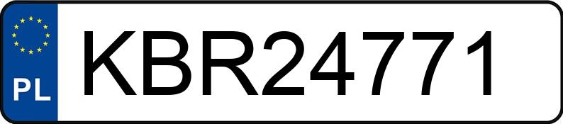 Numer rejestracyjny KBR 24771 posiada MERCEDES-BENZ CLA 45 AMG - KBR24771