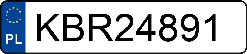 Numer rejestracyjny KBR 24891 posiada AUDI A4 - KBR24891