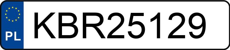 Numer rejestracyjny KBR 25129 posiada SUZUKI SX4 - KBR25129