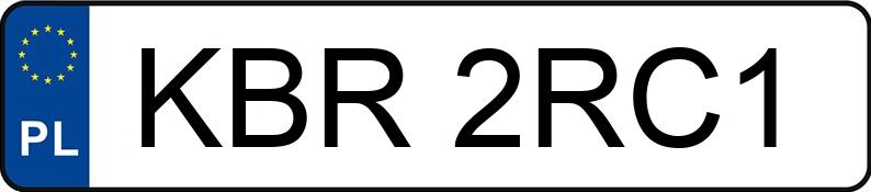 Numer rejestracyjny KBR 2RC1 posiada RENAULT MODUS - KBR2RC1