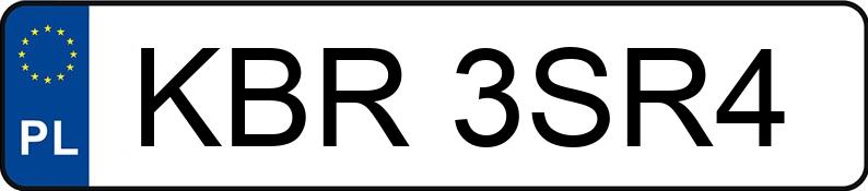 Numer rejestracyjny KBR 3SR4 posiada PEUGEOT 206 - KBR3SR4