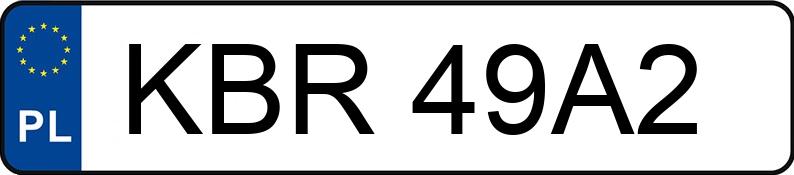 Numer rejestracyjny KBR 49A2 posiada HONDA CIVIC - KBR49A2