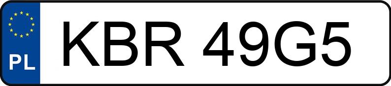 Numer rejestracyjny KBR 49G5 posiada MITSUBISHI COLT - KBR49G5