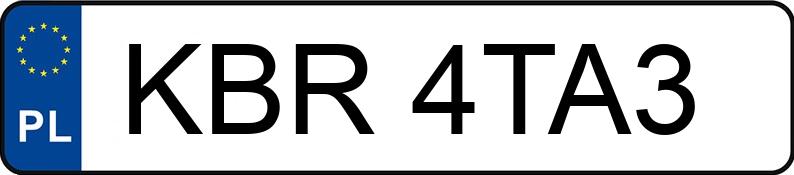 Numer rejestracyjny KBR 4TA3 posiada VOLKSWAGEN GOLF V TDI VARIANT - KBR4TA3