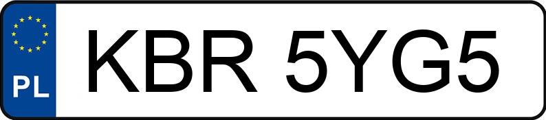 Numer rejestracyjny KBR 5YG5 posiada BMW 525D - KBR5YG5 Numer rejestracyjny KBR 5YG5 posiada BMW 525D - KBR5YG5