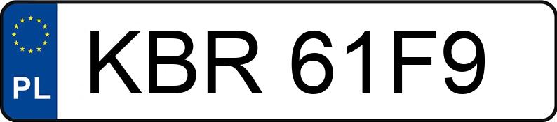 Numer rejestracyjny KBR 61F9 posiada OPEL Vectra B 1.6i Kat. MR`95 Komfort - KBR61F9