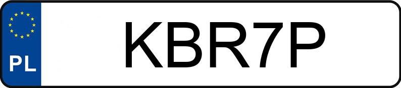Numer rejestracyjny KBR 7P posiada FSM-BIELSKO BIAŁA SYRENA 105 L - KBR7P