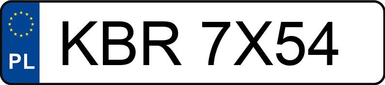 Numer rejestracyjny KBR7X54 posiada BMW 318i Kat. E36 s