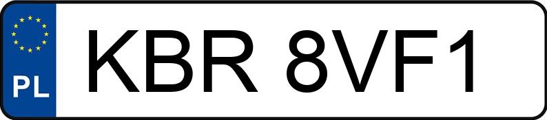 Numer rejestracyjny KBR 8VF1 posiada VOLKSWAGEN GOLF - KBR8VF1