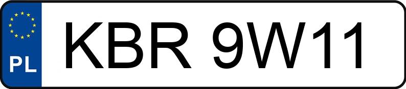 Numer rejestracyjny KBR 9W11 posiada TOYOTA YARIS - KBR9W11